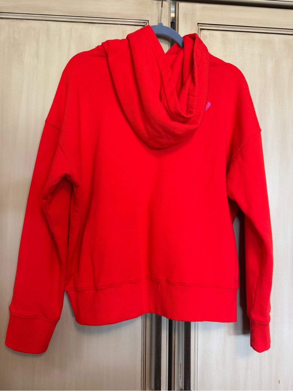 Kerri Rosenthal Red Hoodie with Pink Drip Heart - Picture 2 of 8